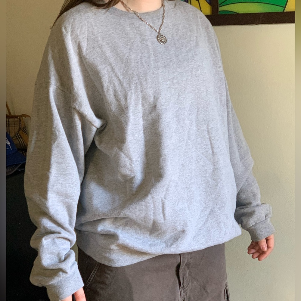 Grey Hanes Crewneck